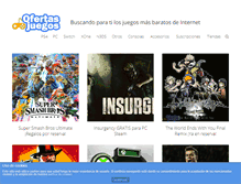 Tablet Screenshot of ofertasjuegos.com